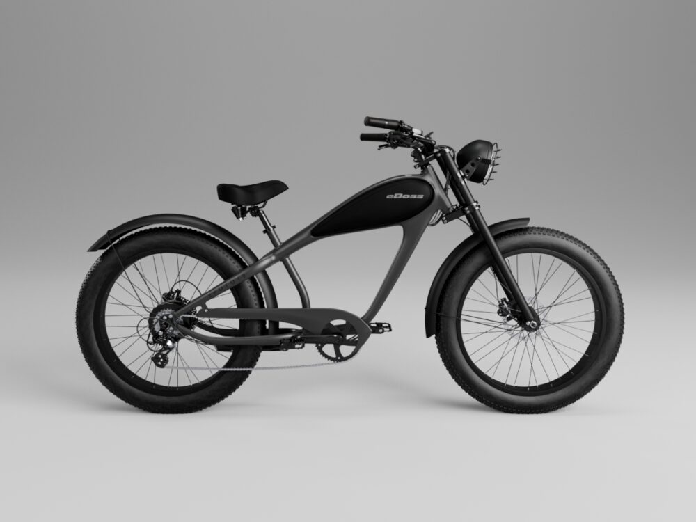 eBoss DC - Titanium Grå m. sorte fælge