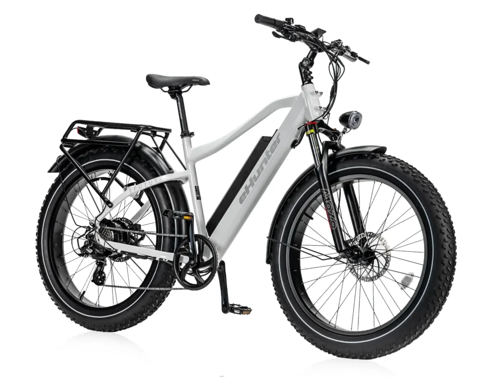 Efuture elcykel eHunter Hvid med camo fælge MTB Mountainbike