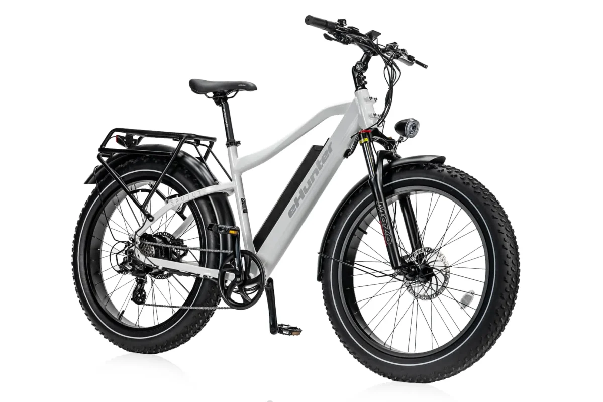 Efuture elcykel eHunter Hvid med camo fælge MTB Mountainbike