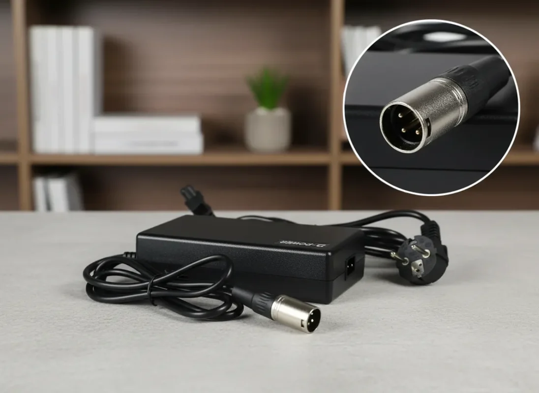 Oplader til elcykel - 48V, 3A (XLR stik)