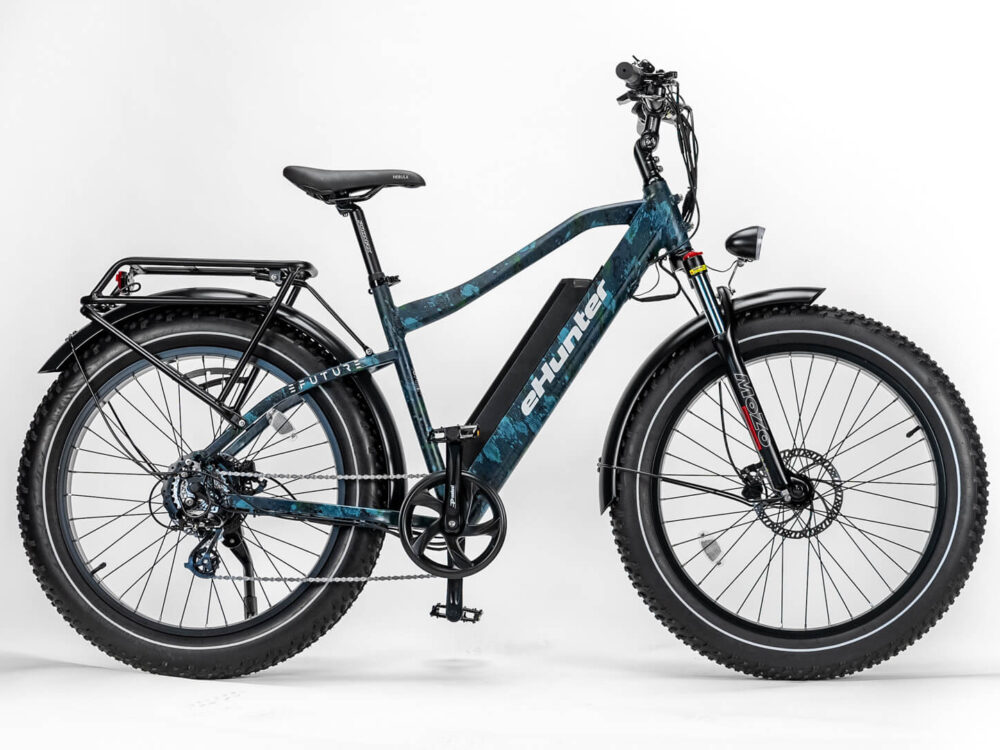 Alternative view of eHunter DC - Blå CAMO m. CAMO fælge