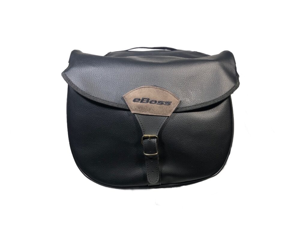 eBoss Sadeltaske - Sort m. MOKKA Logo