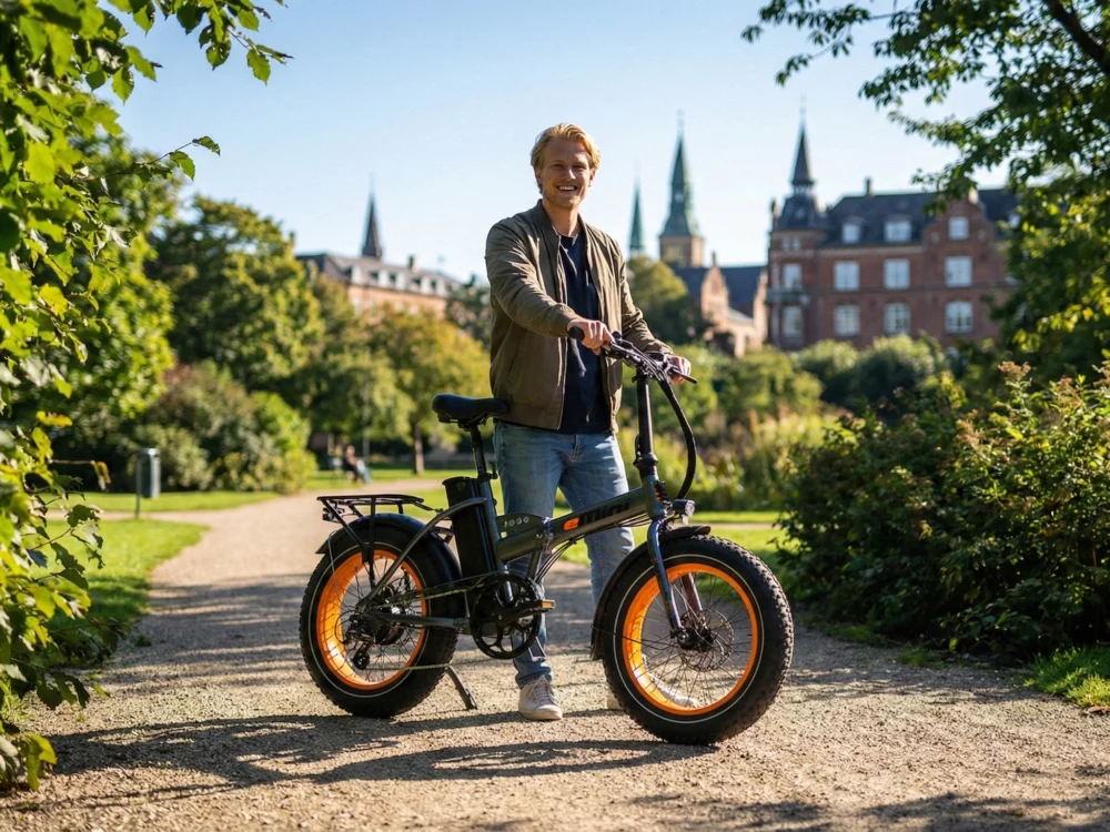 Alternative view of eMini Classic - Grå m. orange fælge