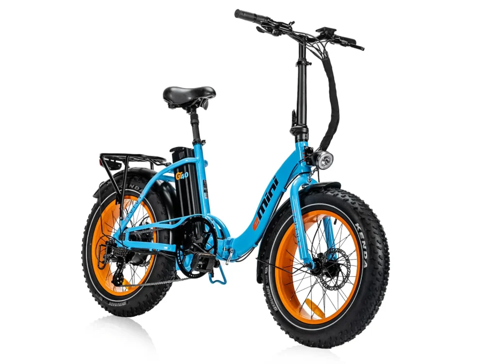 Efuture Elcykel eMini Low GT40 Orange Cyan