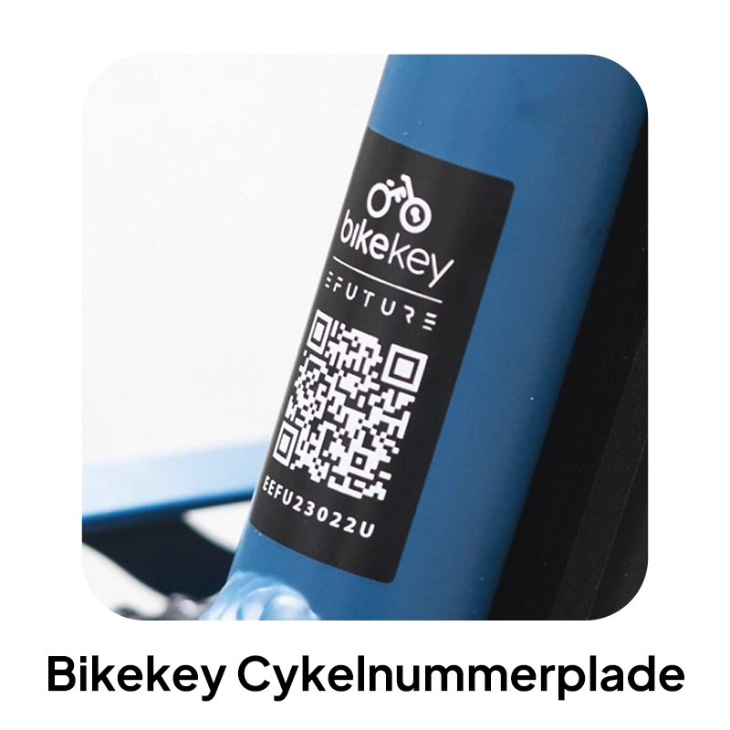 Bikekey-cykelnummerplade