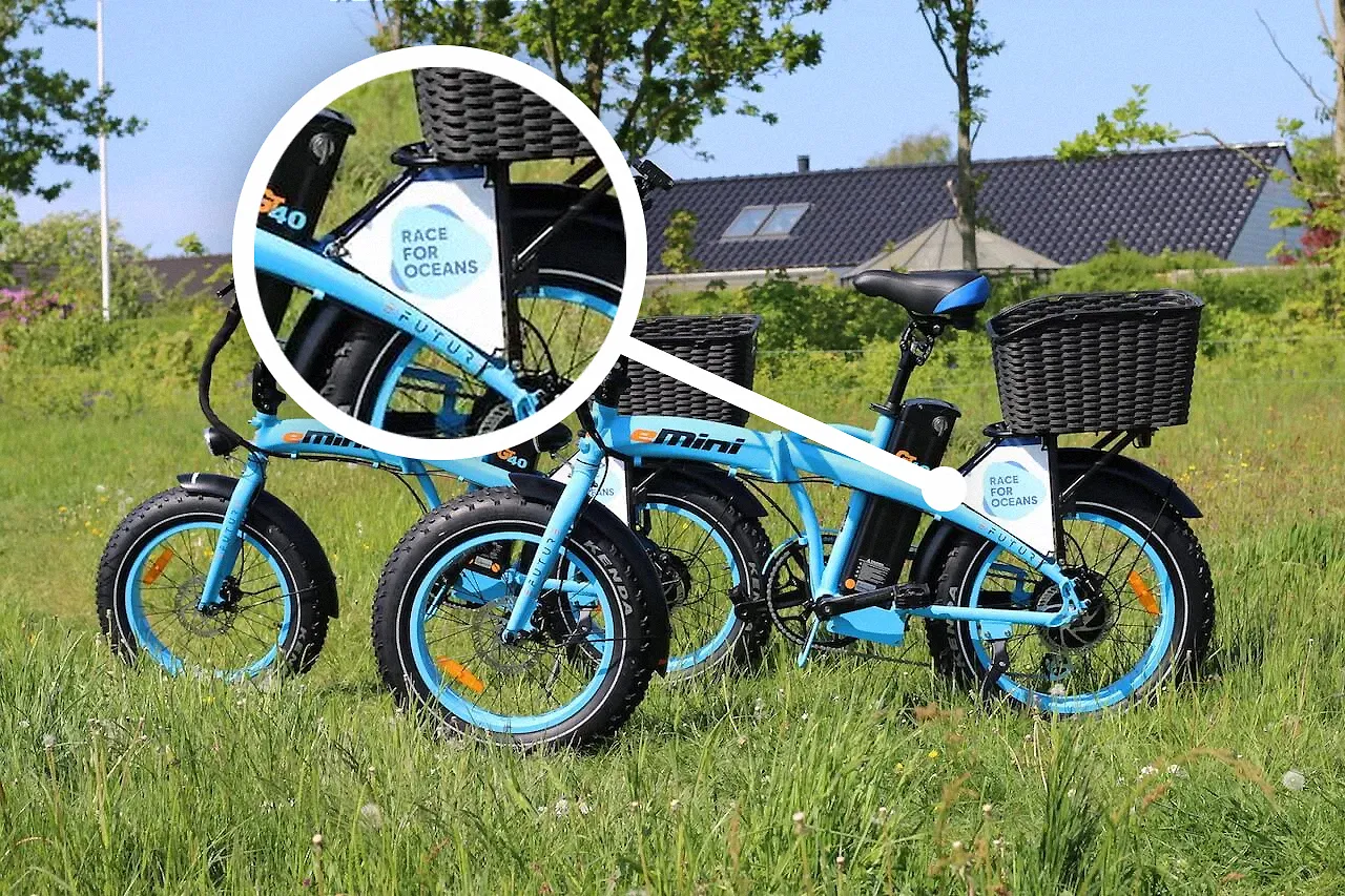 Reklamecykel Efuture eMini Race for Oceans