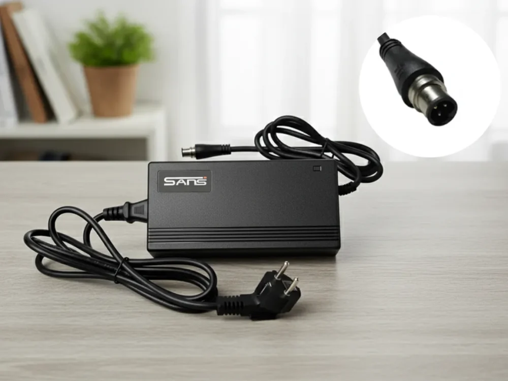 Mini XLR oplader til elcykel fatbike