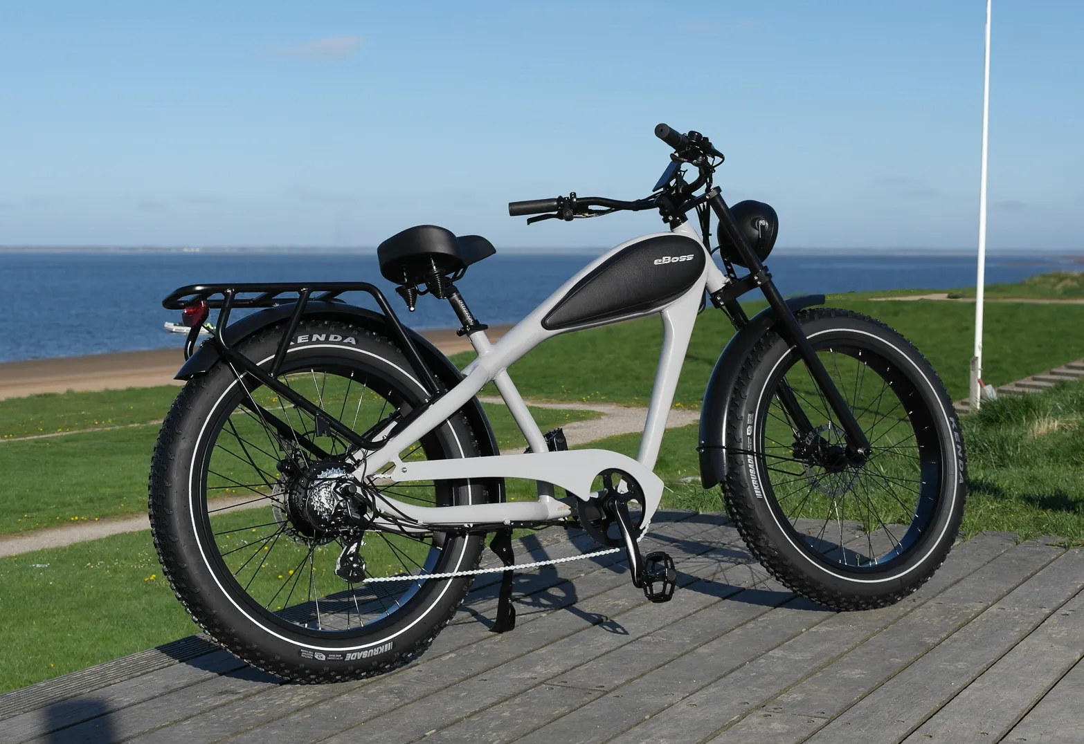 Efuture Retro Elcykel eBoss Custom Lys Grå