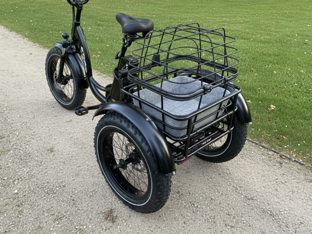 EFUTURE Cykelkurv til hund på trehjulet cykel