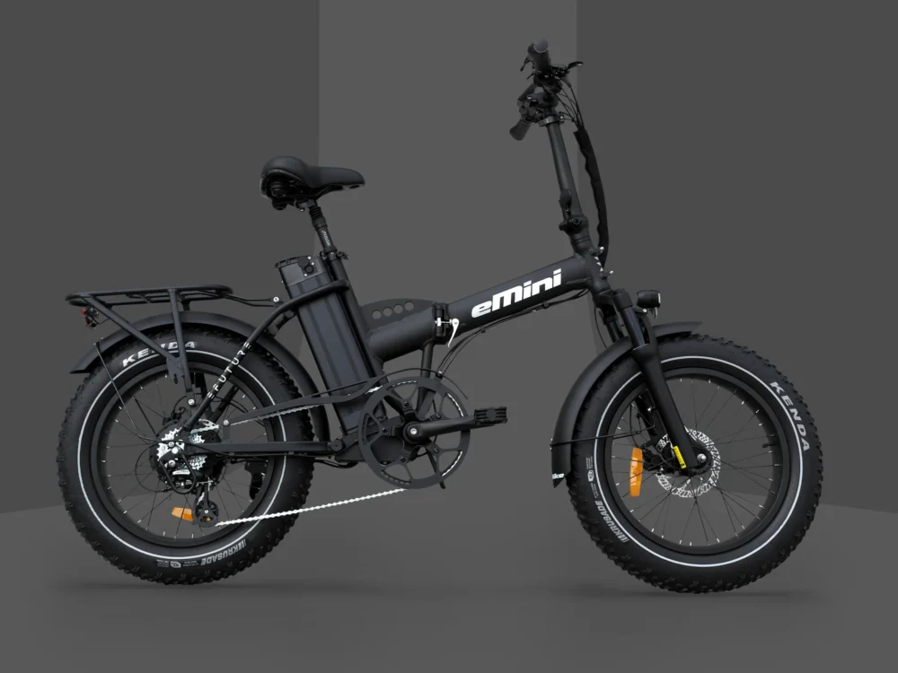 EFUTURE eMini Classic med affjedret forgaffel Sort