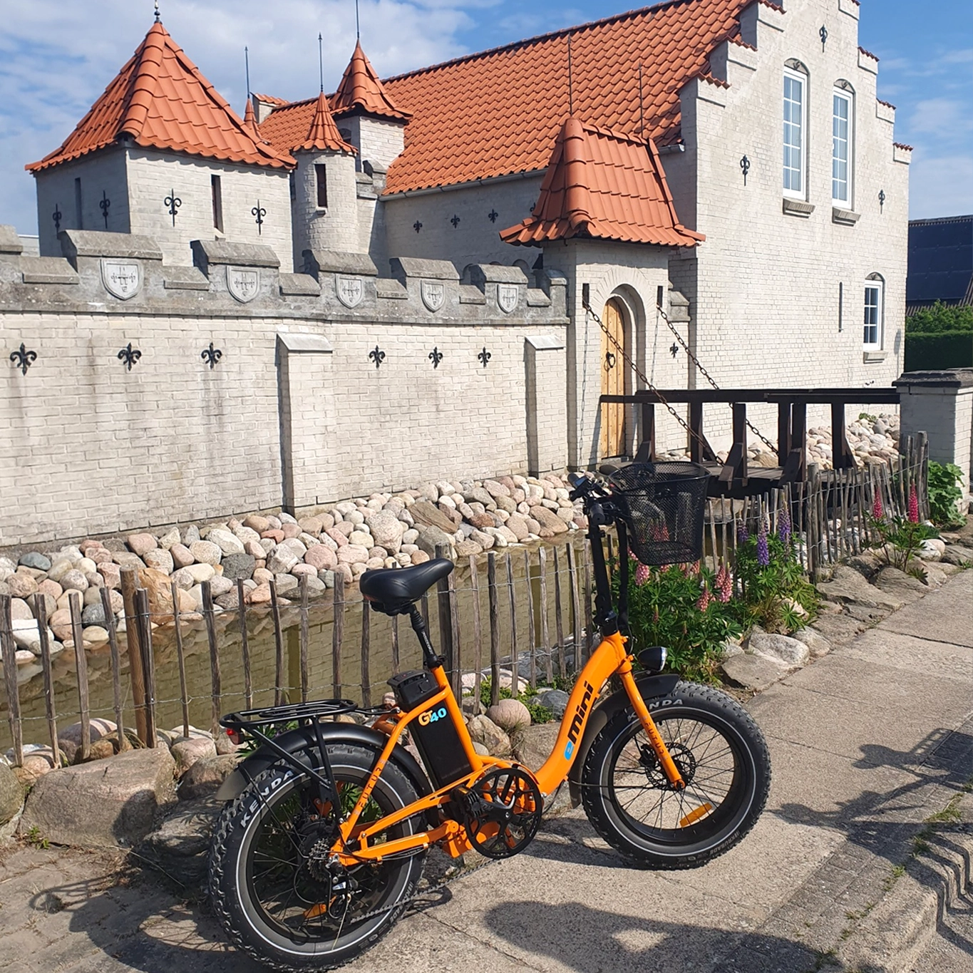 EFUTURE eMini Fatbike Elcykel Orange