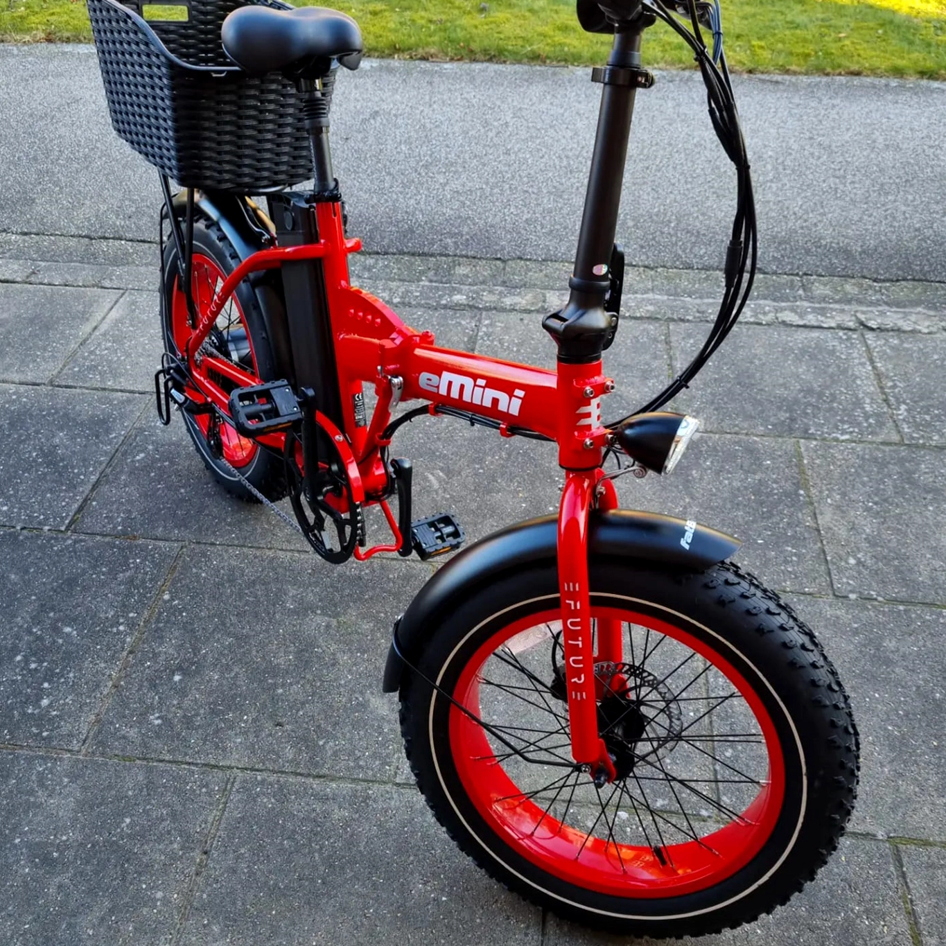 EFUTURE eMini Classic Fatbike Elcykel Rød
