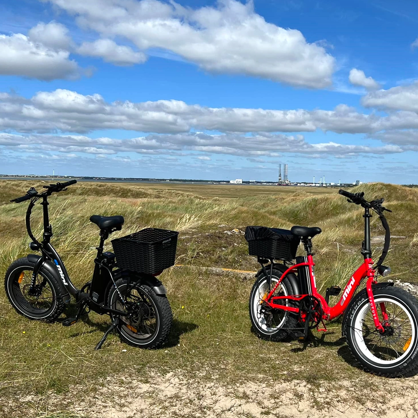 EFUTURE eMini Low Fatbike Elcykel Sort og Rød