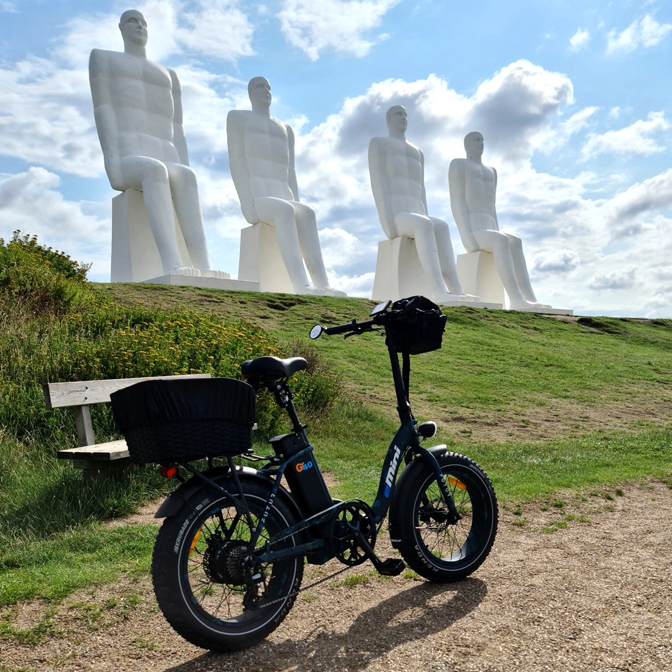 EFUTURE eMini Fatbike Elcykel Camo med camo fælge Esbjerg De hvide mænd