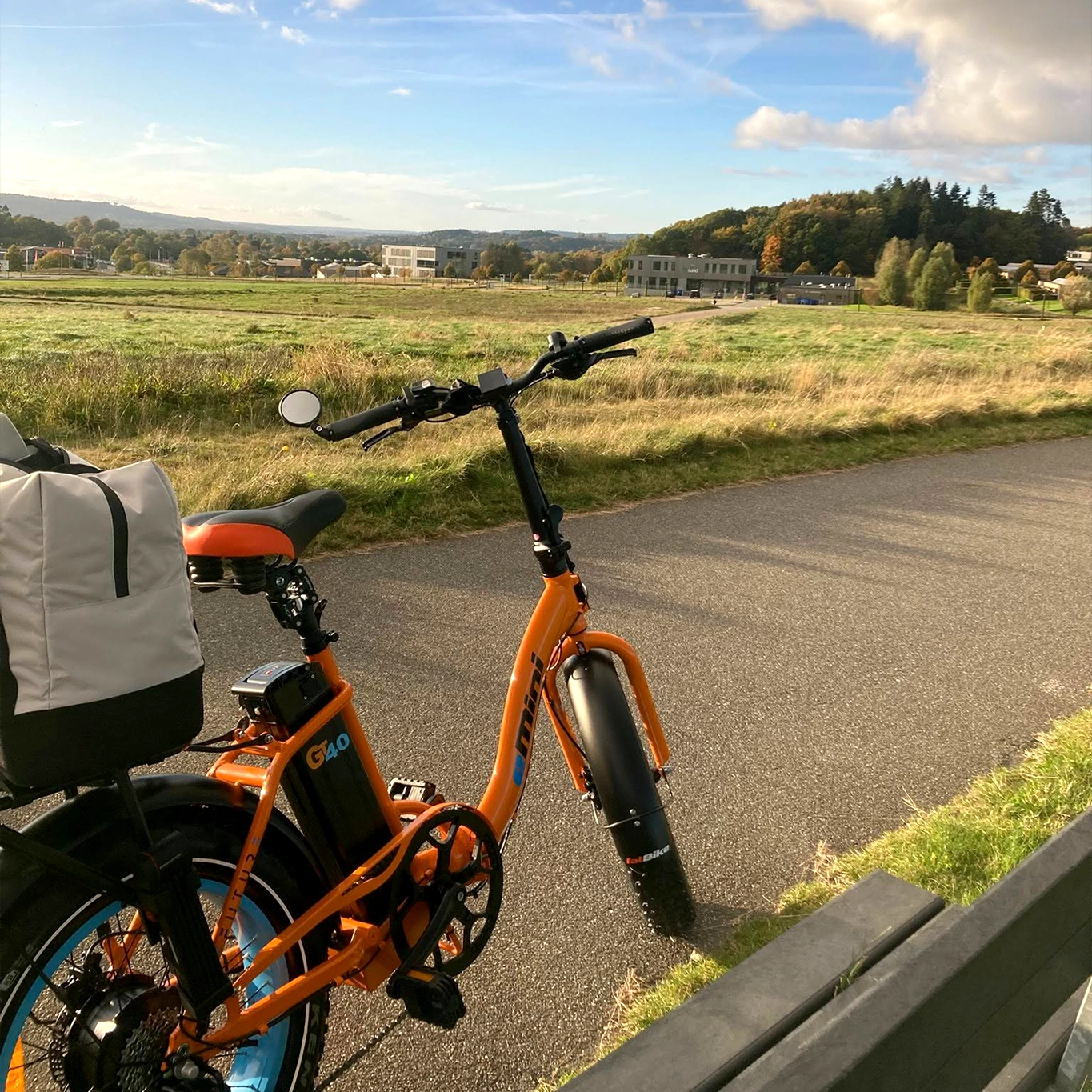 EFUTURE eMini Fatbike Elcykel Orange